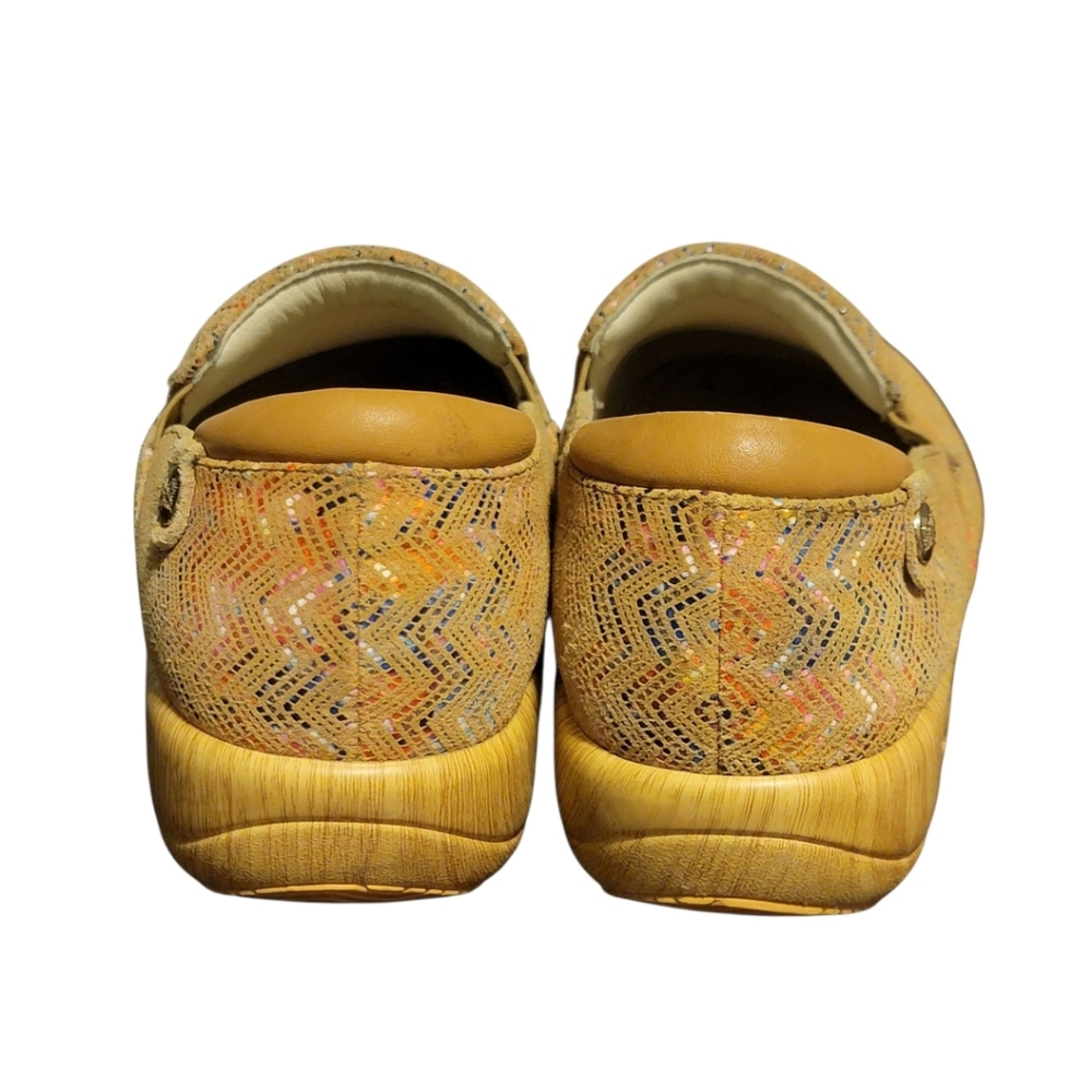 ALEGRIA Alegria Keli Ric Rack Tan Clogs Slip Resistant Size 41 US 9.5-10 - Picture 4 of 9
